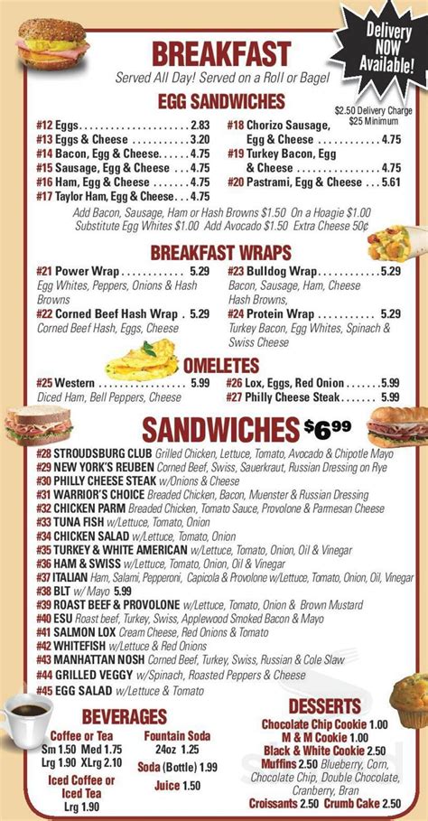 mamas bagels menu